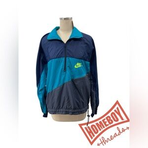 VINTAGE NIKE MENS HALFZIP WINDBREAKER